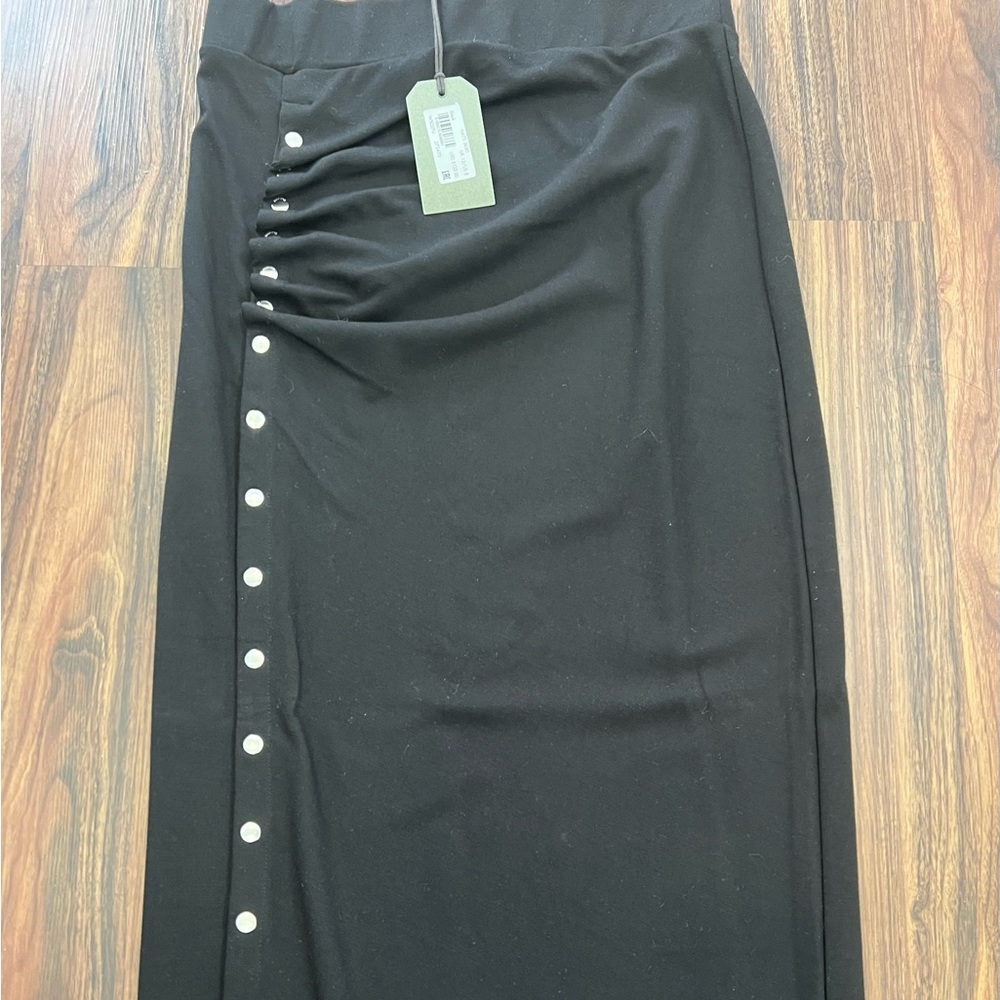 All saints Hatti Black Skirt sz 8 Long Maxi NWT